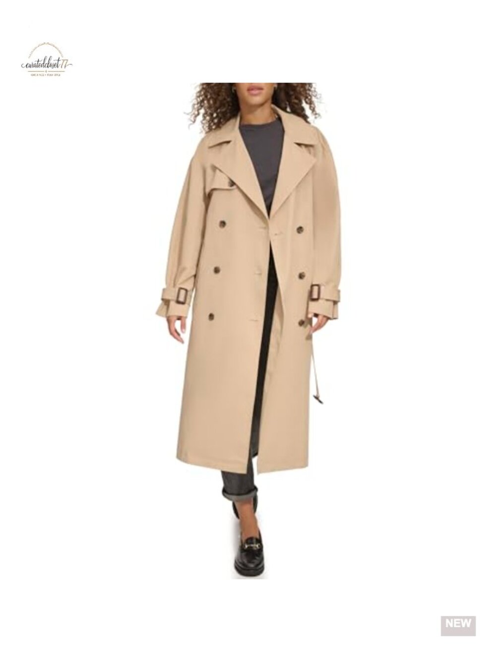 Levi's Women's Belted Trench Coat Waterproof Oversized